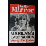 DAILY MIRROR NEWSAGENT BILLBOARD POSTER