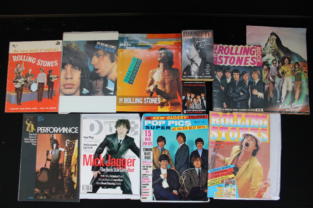 ROLLING STONES - a selection of The Rolling Stones memorabilia to include a copy of Bill Wyman's
