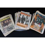 MELODY MAKER - 2 boxes (approx. 177 issues) of Melody Maker newspapers from the 80s and 90s.