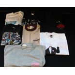 THE KINKS - a selection of  7 original The Kinks t-shirts and jumpers to include a white medium