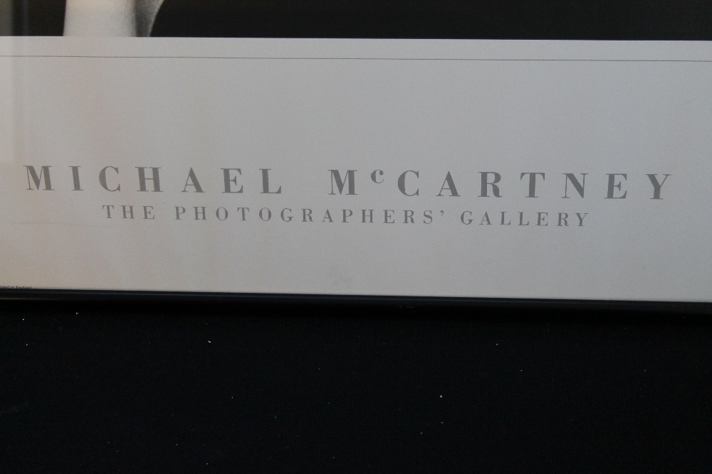 MIKE MCCARTNEY - a glass framed exhibition poster for Michael McCartney's The Photographers' - Image 2 of 3