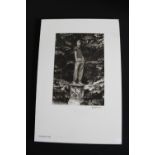 BOWIE - a mounted photograph of David Bowie in 1978 taken and signed by Snowdon. Measures 17?"x12".