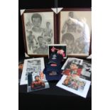 SPORT - a collection of sport related memorabilia from a range of activities to include two framed