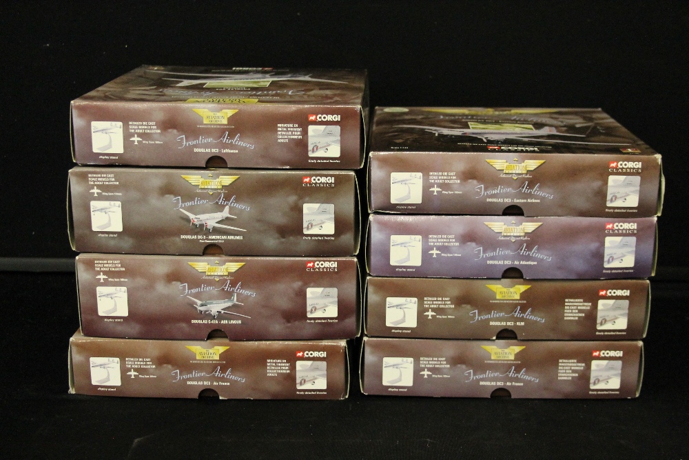 CORGI AEROPLANES/AIRPLANES - FRONTIER AIRLINERS - a collection of 8 packaged The Aviation Archive - Image 2 of 2