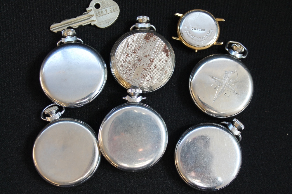 WATCH MOVEMENTS - a selection of pocket watch movements (c1900) and enamel dials (24 in total) to - Image 2 of 2