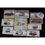 CORGI BUSES - a collection of 9 boxed Corgi Classics featuring 6 from Commercials from Corgi sets.