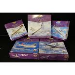 CORGI AEROPLANES/AIRPLANES - AIRLINERS OF THE WORLD - a selection of 5 packaged The Aviation