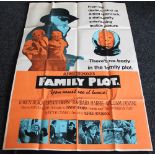 FILM POSTERS - HITCHCOCK - FAMILY PLOT - HORROR - original UK one sheet film poster,