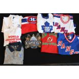 AMERICAN ICE HOCKEY TOPS - a selection of 1980s & 1990s American Ice Hockey tops for the following