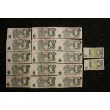 £1 BANK NOTES - a collection of 80 Jo Page one pound British banknotes,