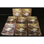 CORGI AEROPLANES/AIRPLANES - FRONTIER AIRLINERS - a collection of 8 packaged The Aviation Archive