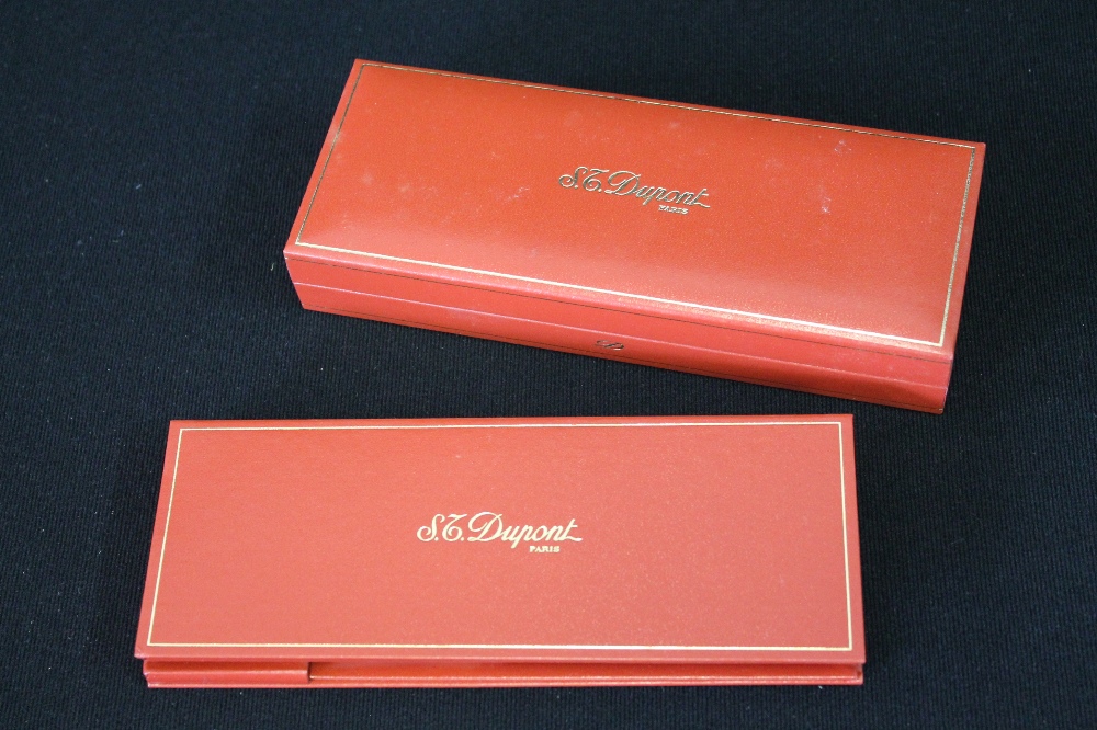 STERLING SILVER DUPONT - an 'Olympio' solid silver rollerball pen with original box and paperwork - Image 4 of 4