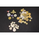 COINAGE - a mixed collection of World coinage to include a small amount of silver (71g) and various