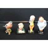 DOULTON - 3 Doulton figures from the Pickwick series, Sairey Gamp 8308 (6cm),