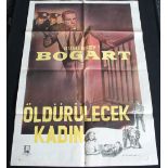 FILM POSTERS - OLDURULECEK KADIN (THE ENFORCER) - HUMPHREY BOGART - a Turkish 1 sheet film poster.