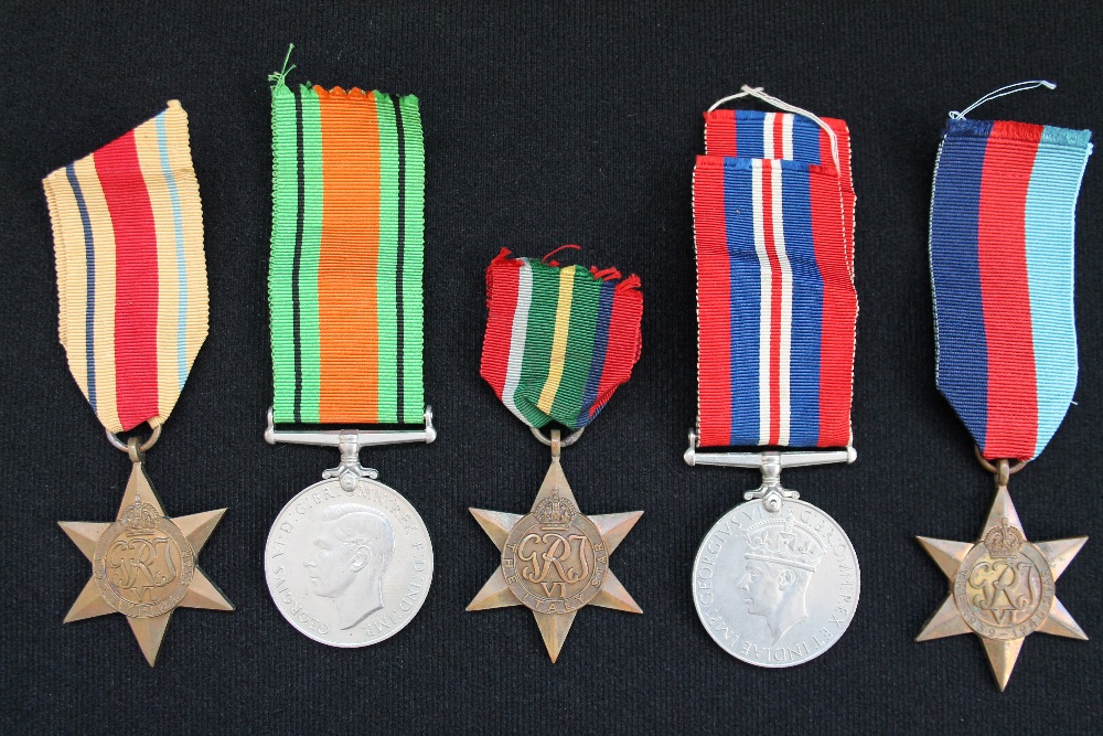 MEDALS - BRITISH - 5 British war medals to include War Medal, Defence Medal, The Italy Star,