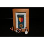 THE BEATLES - 4 miniature figurines of t