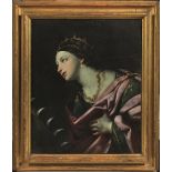 Scuola bolognese, sec. XVIISANTA CATERINA D'ALESSANDRIAolio su tela, cm 76,5x63  Prezzo Partenza: