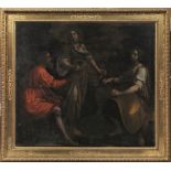 Francesco Curradi (Firenze 1570-1661) LOTH E LE FIGLIE olio su tela, cm 179x200,5 entro cornice