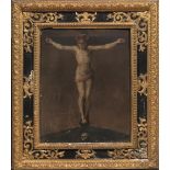 Pittore tardomanierista fiorentino, fine sec. XVICRISTO CROCIFISSOolio su tavola, cm 72x58 entro