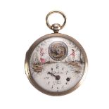 OROLOGIO DA TASCA LOUIS DUCHENE & FILS,  N. 45683, 1800 CIRCA, IN ARGENTOCassa guilloche con carrure