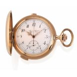 OROLOGIO DA TASCA CON CRONOMETRO E RIPETIZIONE, NATIONAL WATCH CO. CHAUX DE FONDS, CASSA N. 1873,