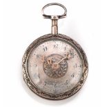 OROLOGIO DA TASCA,  SIMON HEGELS IN WIENN,  N. 258, 1790 CIRCA, IN ARGENTO Cassa  in argento