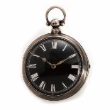 OROLOGIO DA TASCA CON RARO QUADRANTE NERO, WILLIAM WAINWRIGHT, N. 57629, 1834 CIRCA, LEISTON, IN