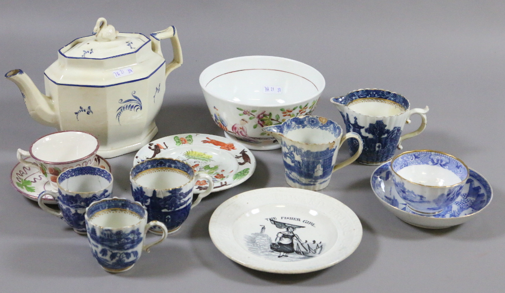 A collection of early C19th porcelain an