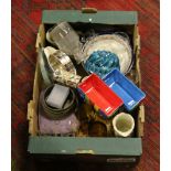 A box of miscellaneous china, crockery a