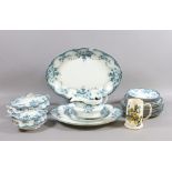 An Alfred Meakin Victorian blue and whit