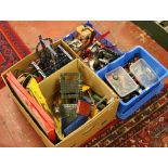 A collection of various Meccano old and