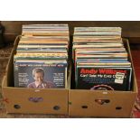 A large collection of LP records easy li