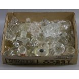 A box of assorted glasswares mostly cut