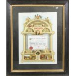 An oak framed Royal Buffaloes Initiation