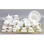 A tray of assorted Royal Doulton Bramley