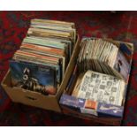 A collection of L.P records, rock, pop a