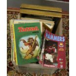 A box of railway magazines, Tarzan annua