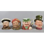 Four large Beswick character jugs; Micaw