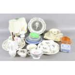 A collection of various ceramics to include Wedgwood, Poole and Crown Devon examples.