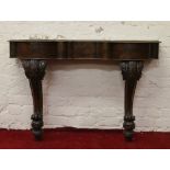 A mahogany cut down Duchess dressing table now formed as a side table.