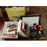 A collection of mixed photographic darkroom equipment to include a Phota X heated print dryer,