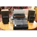 A collection of HiFi equipment to include Binatone, JVC and Victor Company etc.