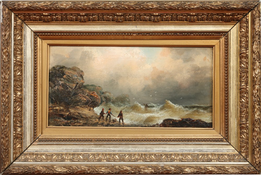 A nineteenth century gilt framed oil on canvas attributed to William Anslow Thornley (fl1859-