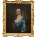 A late eighteenth century oil on canvas in gilt frame. Portrait of a lady, 74cm x 61cm. Condition