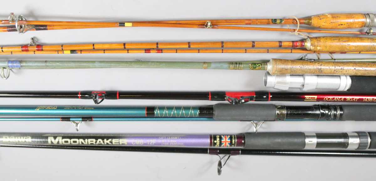 A good collection of fishing tackle to include reels, cased flies, split cane,