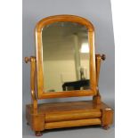 A Victorian mahogany toilet mirror.