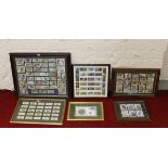 A collection of framed cigarette cards to include Wills and Craven subjects British wild birds and