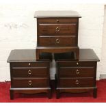 Three Stag Minstrel bedside chests.