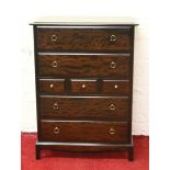 A Stag Minstrel bedroom chest of seven drawers.